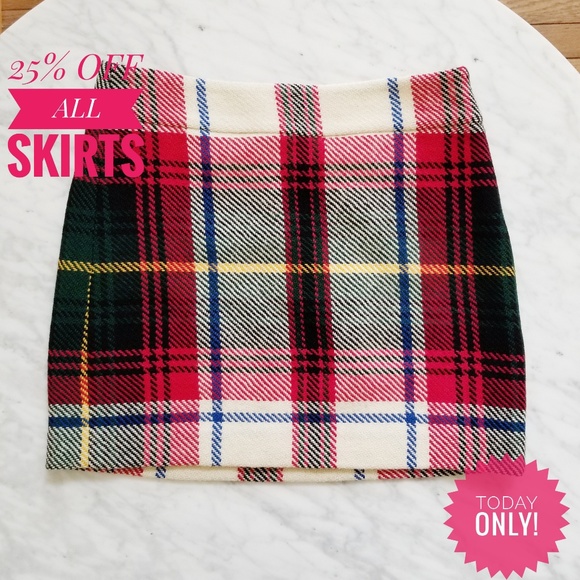 J. Crew Dresses & Skirts - J. Crew Plaid Tartan Mini Skirt